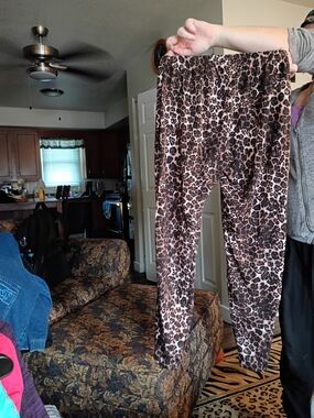 Women’s Leopard Print Leggings - Brown Animal Print